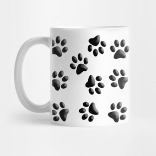 Cute Little Paws 3D - Pattern Design Mug